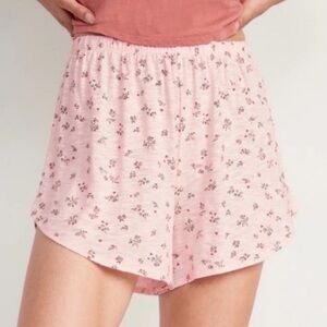 Old Navy High-Waisted Floral-Print Sunday Sleep Shorts